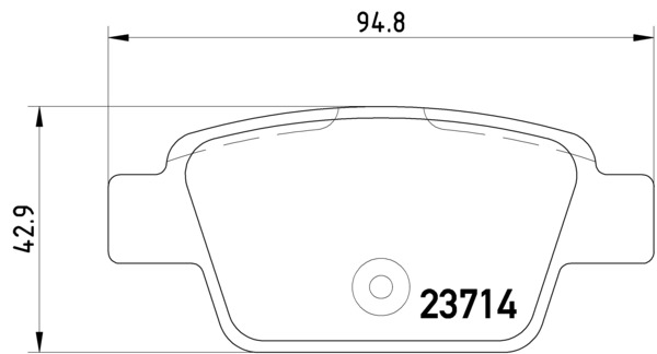 HELLA-PAGID Hátsó fékbetét 8DB355018-851