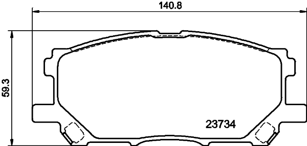 HELLA-PAGID Első fékbetét 8DB355010-071