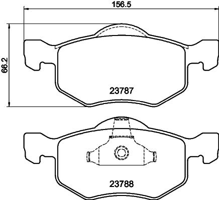 HELLA-PAGID Első fékbetét 8DB355010-141