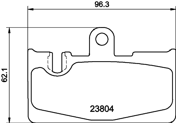 HELLA-PAGID Hátsó fékbetét 8DB355011-661