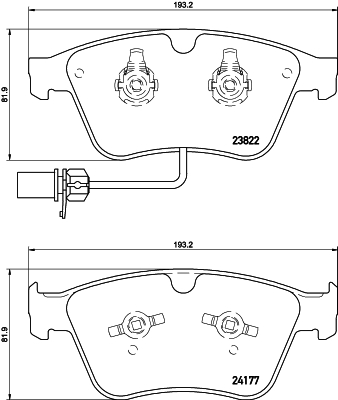 HELLA-PAGID Első fékbetét 8DB355020-441