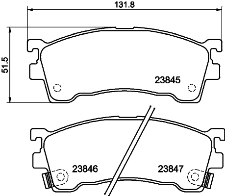 HELLA-PAGID Első fékbetét 8DB355006-621