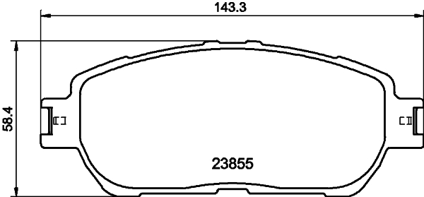 HELLA-PAGID Első fékbetét 8DB355014-441