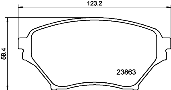 HELLA-PAGID Első fékbetét 8DB355010-261