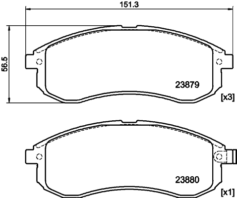 HELLA-PAGID Első fékbetét 8DB355010-281