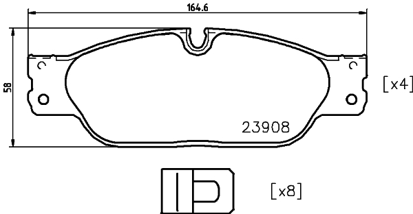 HELLA-PAGID Első fékbetét 8DB355012-251