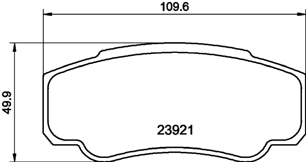 HELLA-PAGID Hátsó fékbetét 8DB355010-411