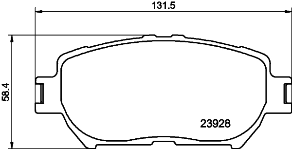 HELLA-PAGID Első fékbetét 8DB355010-431