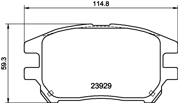 HELLA-PAGID Első fékbetét 8DB355010-441