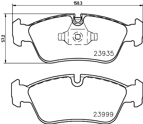 HELLA-PAGID Első fékbetét 8DB355011-281