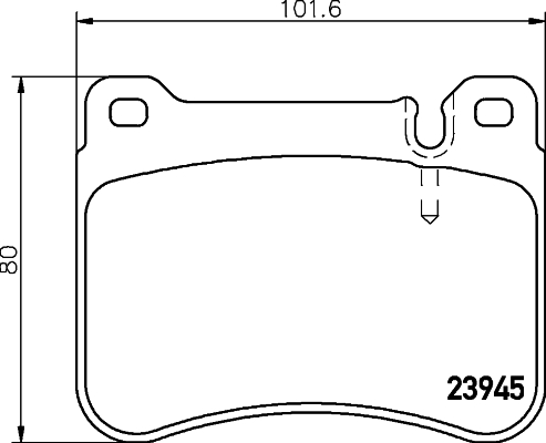 HELLA-PAGID Első fékbetét 8DB355006-541