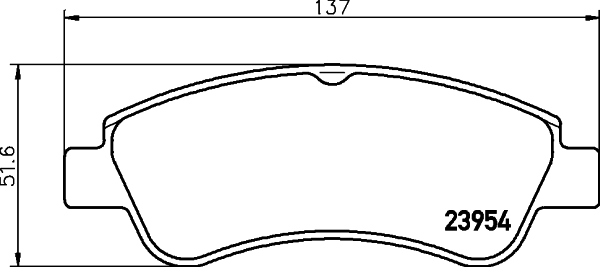 HELLA-PAGID Első fékbetét 8DB355011-071