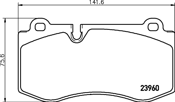 HELLA-PAGID Első fékbetét 8DB355011-401