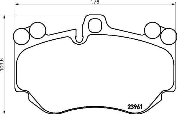 HELLA-PAGID Első fékbetét 8DB355011-011