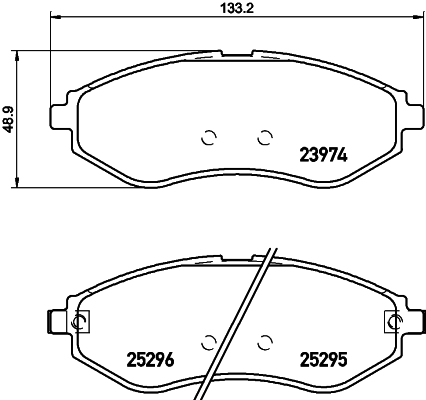 HELLA-PAGID Első fékbetét 8DB355017-351