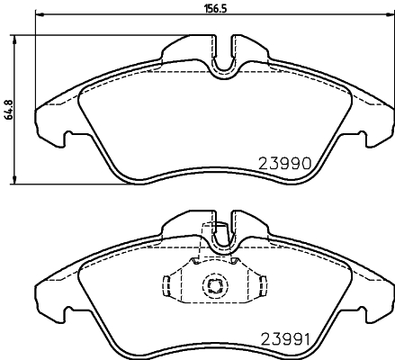 HELLA-PAGID Első fékbetét 8DB355014-481