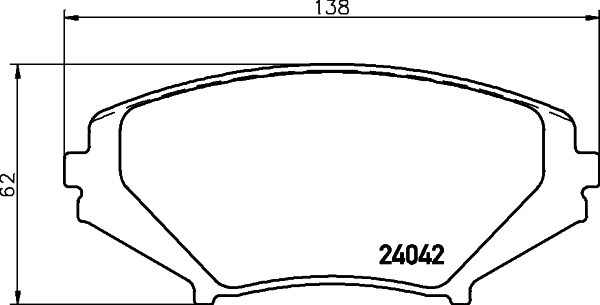 HELLA-PAGID Első fékbetét 8DB355010-881