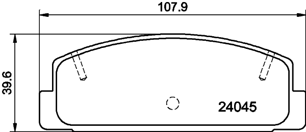 HELLA-PAGID Hátsó fékbetét 8DB355011-131