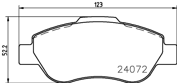 HELLA-PAGID Első fékbetét 8DB355011-241