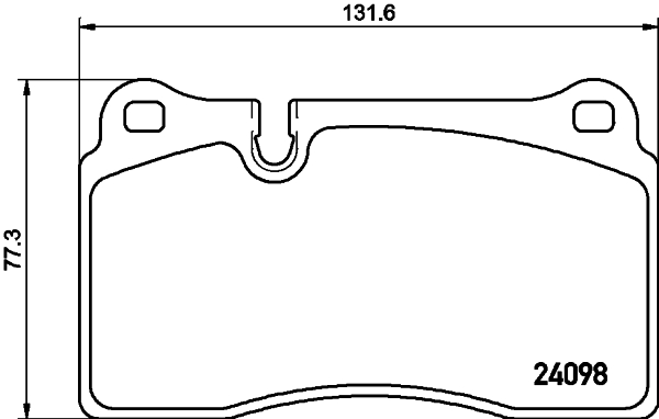 HELLA-PAGID Első fékbetét 8DB355011-851