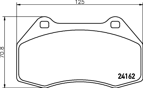 HELLA-PAGID Első fékbetét 8DB355012-151