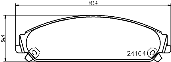 HELLA-PAGID Első fékbetét 8DB355011-891