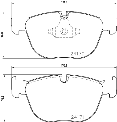 HELLA-PAGID Első fékbetét 8DB355012-541