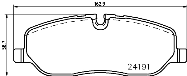 HELLA-PAGID Első fékbetét 8DB355011-971