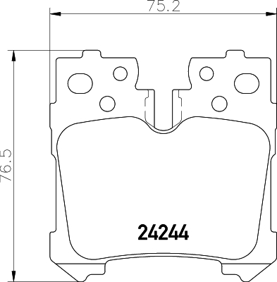 HELLA-PAGID Hátsó fékbetét 8DB355006-651