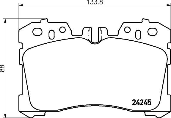 HELLA-PAGID Első fékbetét 8DB355006-661