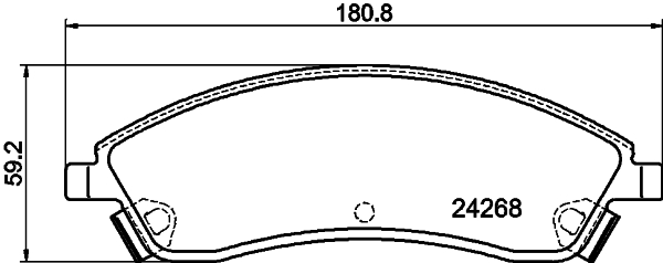 HELLA-PAGID Első fékbetét 8DB355012-221