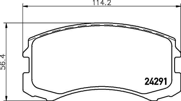 HELLA-PAGID Első fékbetét 8DB355013-071