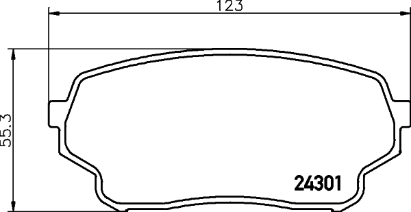 HELLA-PAGID Első fékbetét 8DB355006-941