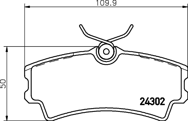 HELLA-PAGID Első fékbetét 8DB355006-821