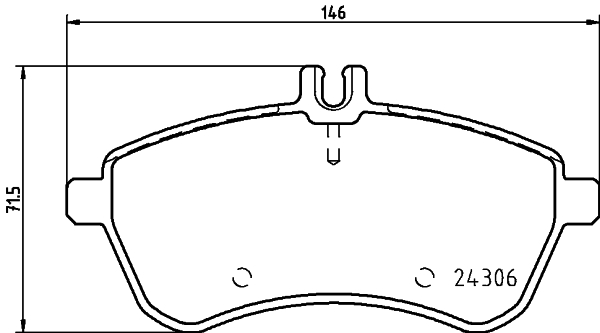 HELLA-PAGID Első fékbetét 8DB355012-581