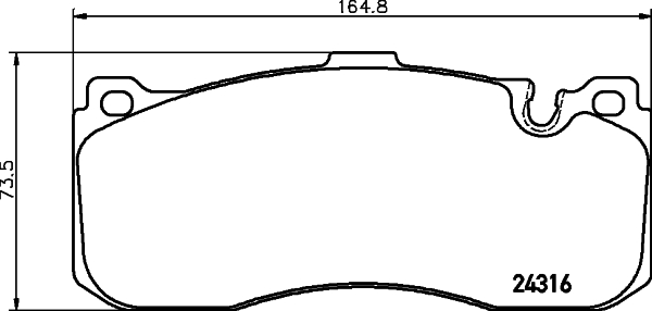 HELLA-PAGID Első fékbetét 8DB355014-041