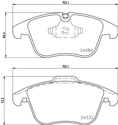 HELLA-PAGID Első fékbetét 8DB355013-731