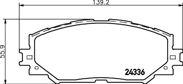 HELLA-PAGID Első fékbetét 8DB355006-861