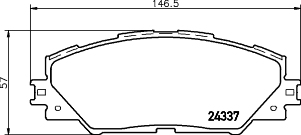 HELLA-PAGID Első fékbetét 8DB355006-871