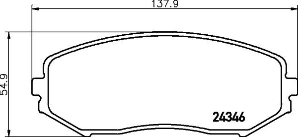 HELLA-PAGID Első fékbetét 8DB355012-351