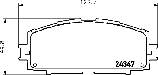 HELLA-PAGID Első fékbetét 8DB355012-361