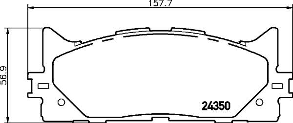 HELLA-PAGID Első fékbetét 8DB355012-401