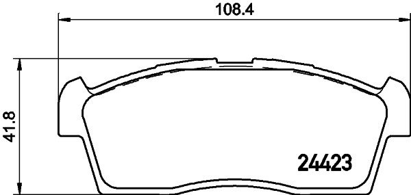 HELLA-PAGID Első fékbetét 8DB355015-731