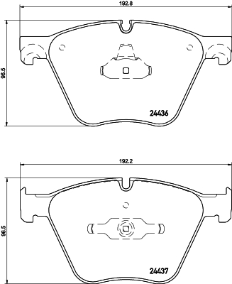 HELLA-PAGID Első fékbetét 8DB355020-121