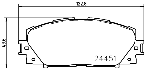 HELLA-PAGID Első fékbetét 8DB355014-311