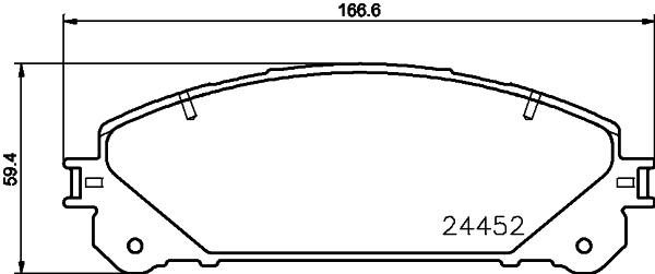 HELLA-PAGID Első fékbetét 8DB355015-461