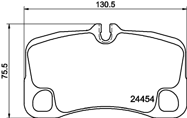 HELLA-PAGID Hátsó fékbetét 8DB355013-791