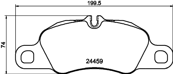 HELLA-PAGID Első fékbetét 8DB355013-801