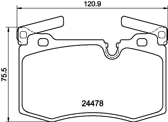 HELLA-PAGID Első fékbetét 8DB355014-111