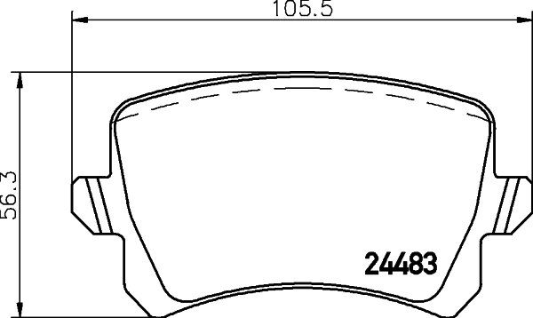 HELLA-PAGID Fékbetét, mind 8DB355025-331_HELP